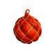 Kerst kerstbal rood ruit