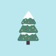 kerstboom lichtblauw achtergrond