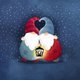 Kerstkabouter - knuffel