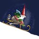 kerstman op slee