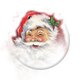 Sluitzegel kerstman knipoog vintage