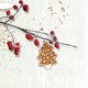 Sluitzegel kersttak besje boompje