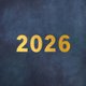 2026 goud op blauw