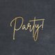 Party - zwart met goud