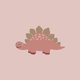Sluitzegel triceratops roze