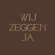 Gouden ja op bruin