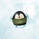 Pinguïn in sneeuw