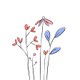 Sluitzegel wilde bloemen