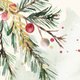 Waterverf kersttakjes met goud