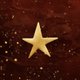 Ster goud op rood