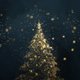 Gouden spetter kerstboom