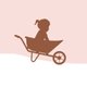 Sluitzegel baby meisje kruiwagen