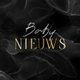 Sluitzegel baby nieuws goud marmer zwart
