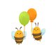 Sluitzegel bijtjes ballonnen