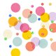 Sluitzegel confetti kleuren wit