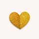 Sluitzegel glitter hart 3d