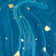 Blauw marmer met gouden spetters