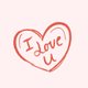 Sluitzegel hartje doodle i love u