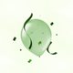 Ballon en confetti groen