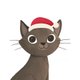 Sluitzegel kat kerst