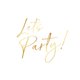 Sluitzegel lets party goud wit