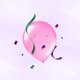 Ballon en confetti roze