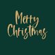 Sluitzegel merry christmas goud groen
