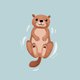 Sluitzegel otter baby