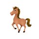 Sluitzegel paard bruin