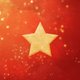 Ster sprankelend rood