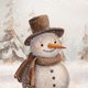 Sluitzegel sneeuwpop nostalgisch