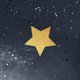 Sluitzegel ster goud galaxy