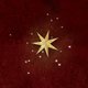 Sluitzegel ster goud rood