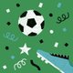 Voetbal met confetti