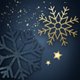 Blauwe Sneeuwvlok en Sterren