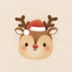 Rendier met Kerstmuts