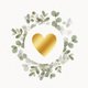 Gouden hart eucalyptus takjes