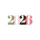 Nieuwjaar 2026 groot pastel