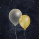 Donkerblauw met ballonnen