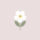 Bloem met steel