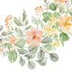 Trouwen gekleurde bloemen in de hoek romantisch