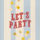 Kinderfeestje let's party circus blauw