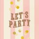 Kinderfeestje let's party circus roze