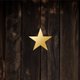 Kerst hout donker gouden ster