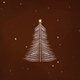 Kerst rood met witte kerstboom en goud