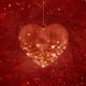 Kerstbal hart rood