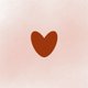hart rood met roze achtergrond