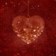 Kerstbal hart rood 1