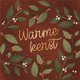 Kerst met takjes warme kerst rood