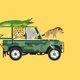 Sluitzegel jeep geel